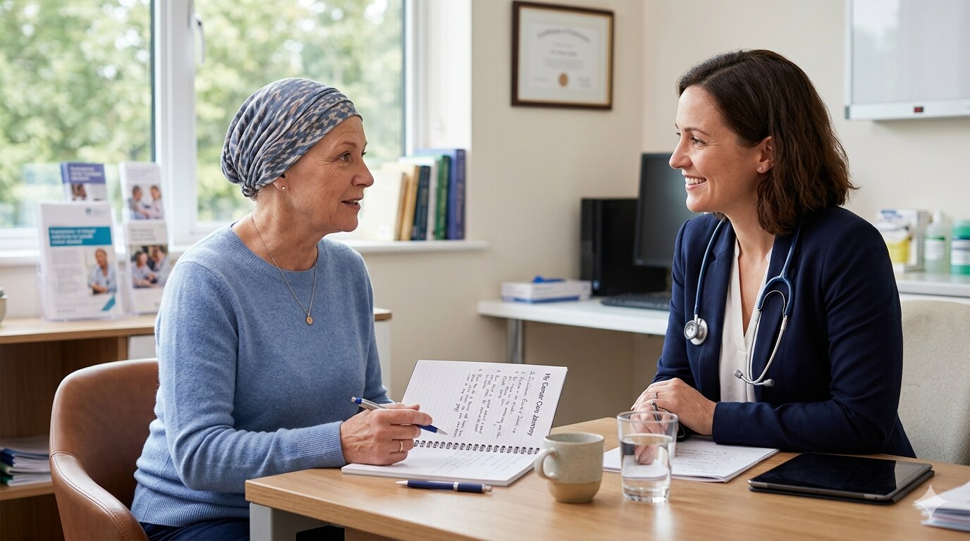 Illustration for Cancer Care: Questions to Bring to Every Visit