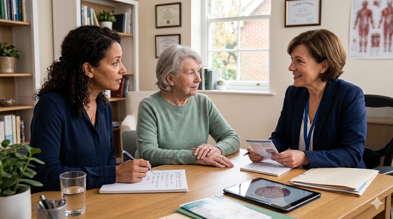 Illustration for Caregiver Questions to Ask at a Memory Loss or Dementia Appointment