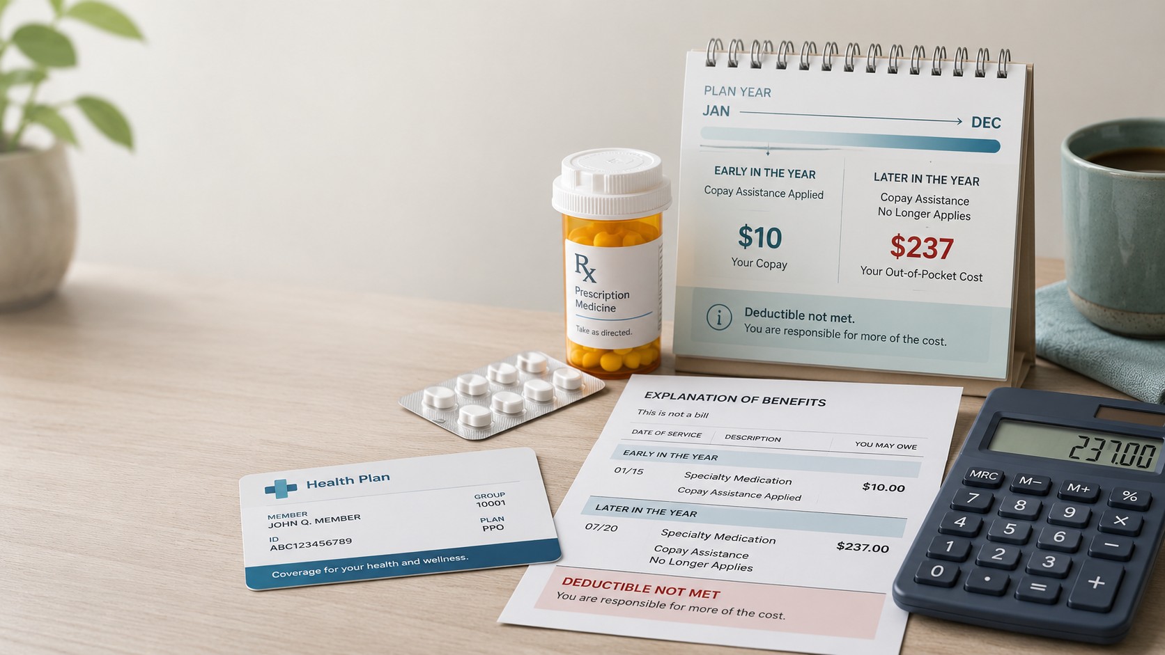 Illustration for When Your Copay Card Doesn't Count Toward Your Deductible