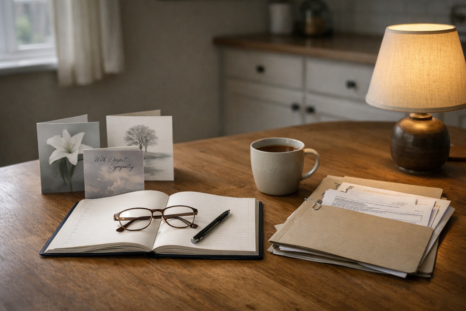 Illustration for The First 48 Hours After a Spouse Dies: Paperwork and Calls to Make First