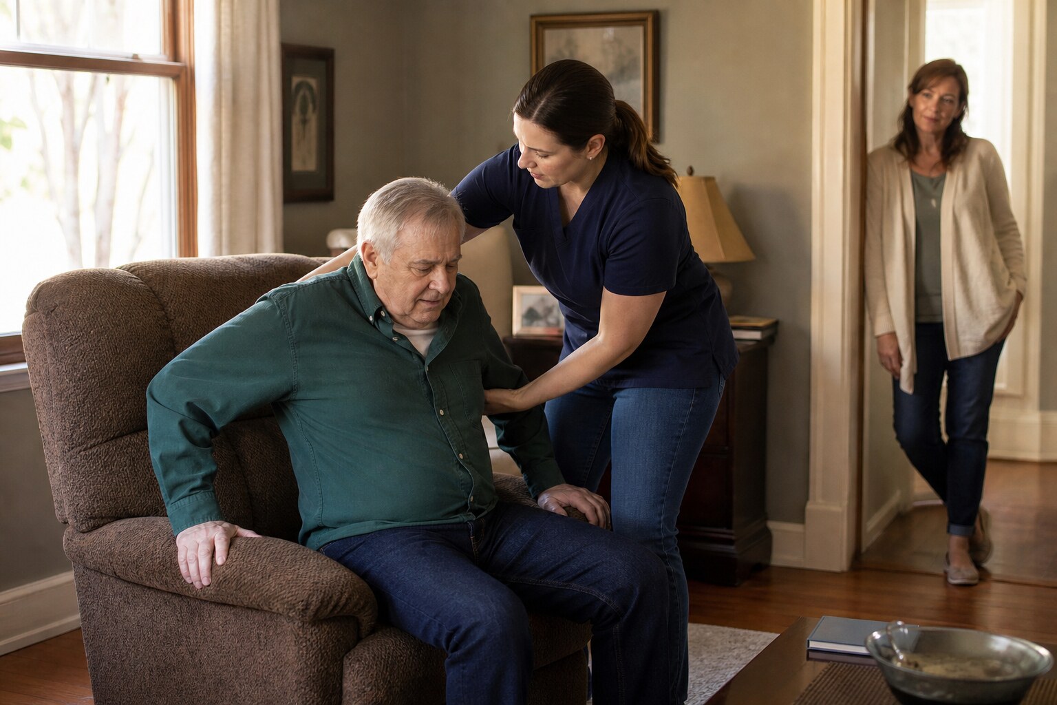 Illustration for Bringing In Paid Help at Home: A First-Month Plan for Family Caregivers