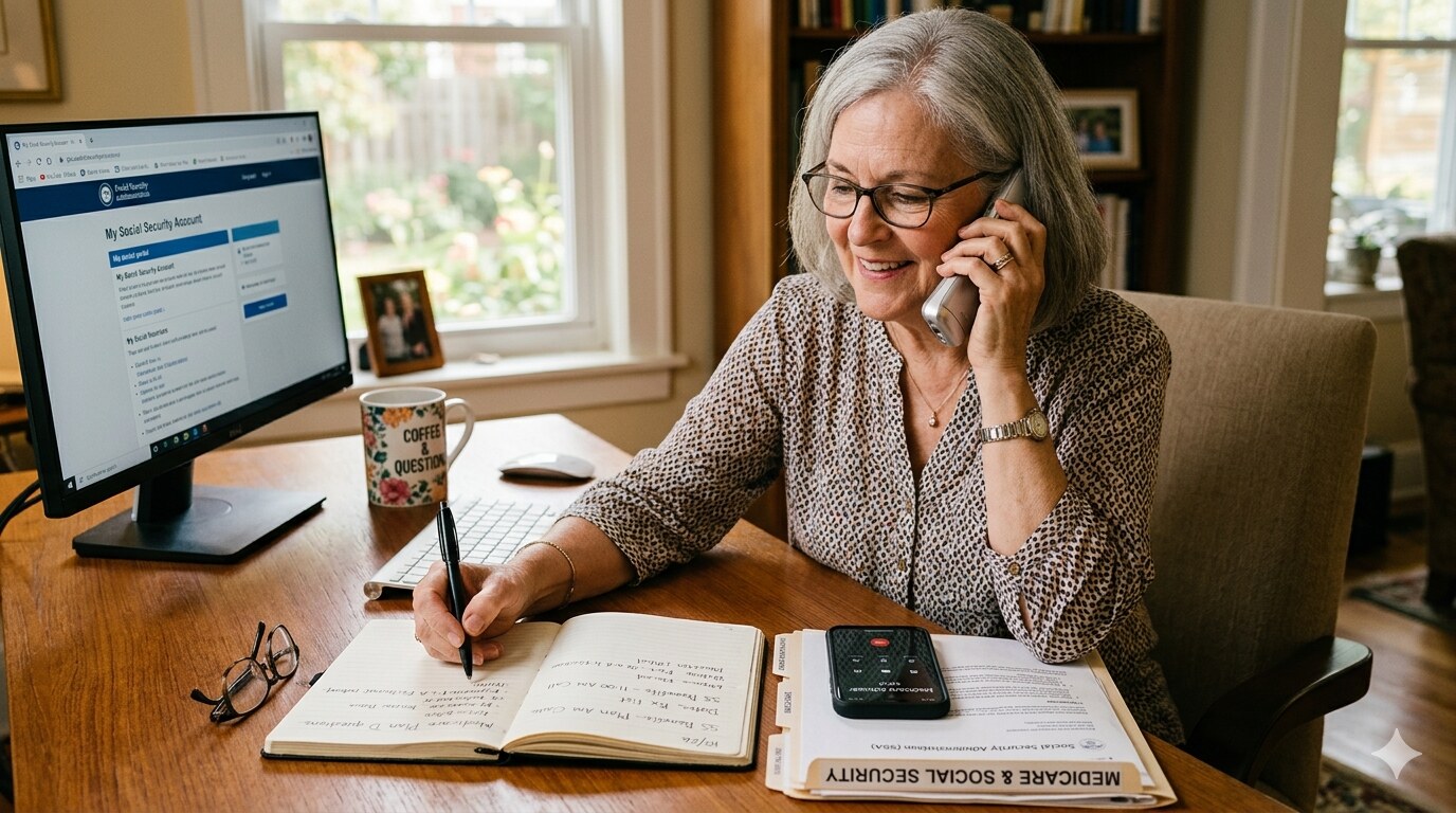 Illustration for How to Prepare for a Medicare or Social Security Phone Call So You Actually Get Answers