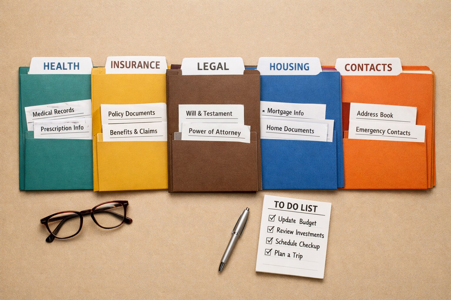 Illustration for What Documents Every Retiree Should Organize Now, Before There Is a Crisis
