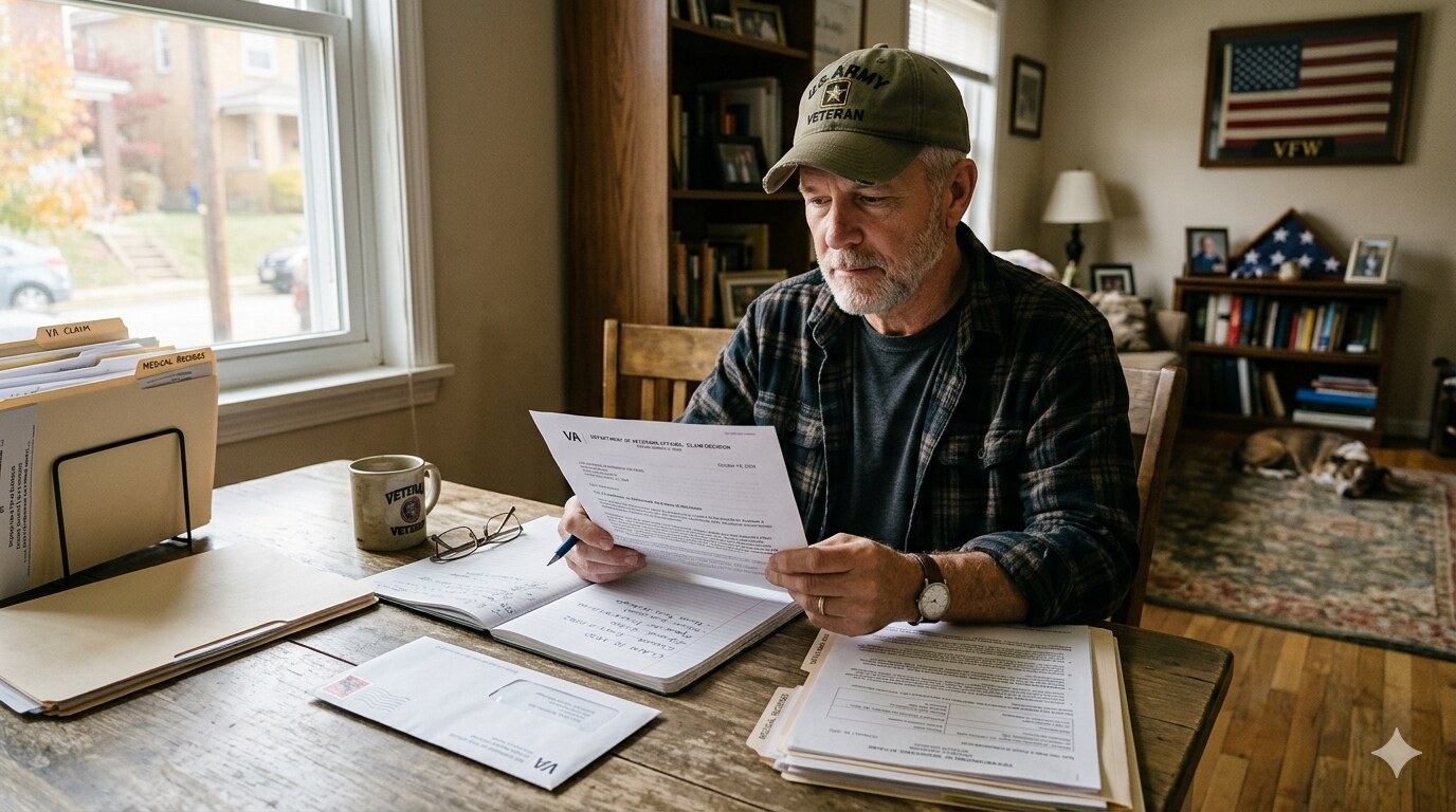 Illustration for What to Do After a VA Claim Denial: The Next Steps That Matter Most